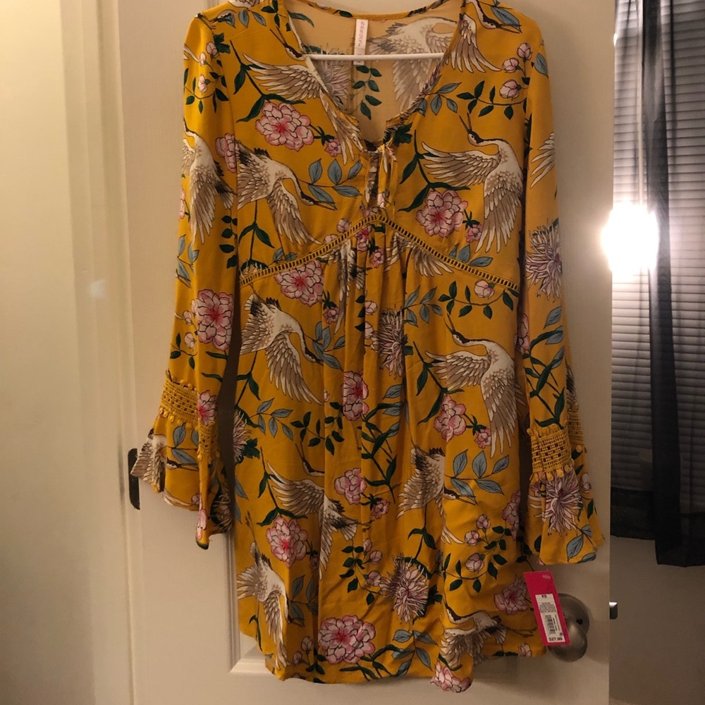 yellow spring dress